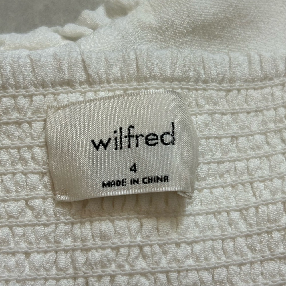 Wilfred Fable Linen Dress in matte pearl size 4 - Picture 9 of 11